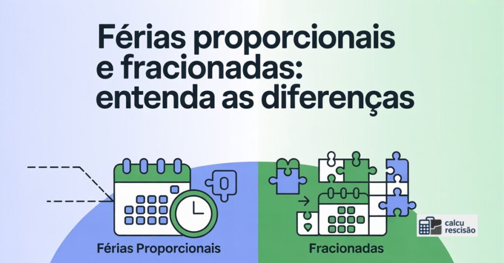 Férias Proporcionais e Fracionadas: Entenda as Diferenças