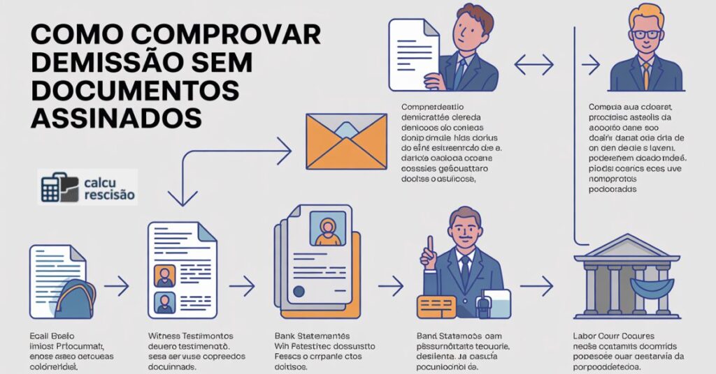 Como comprovar a demissão sem assinatura de documentos