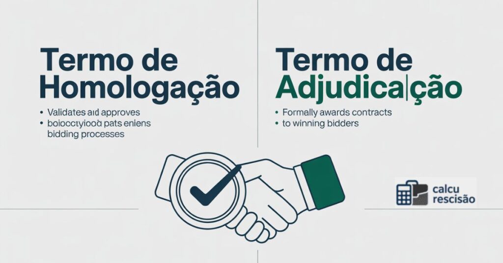 Diferença entre Termo de Homologação e Termo de Adjudicação