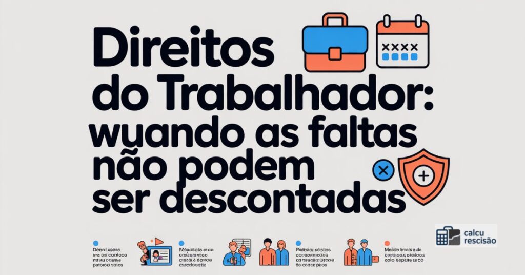 Direitos do Trabalhador: Quando as Faltas Não Podem Ser Descontadas