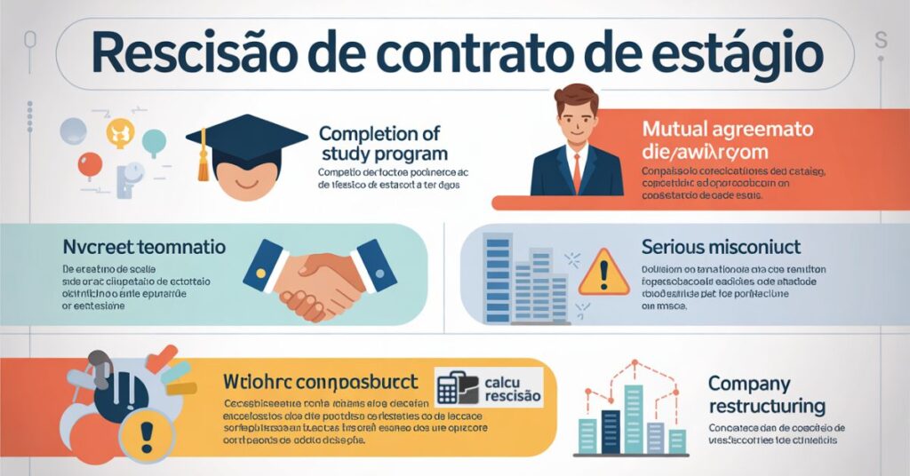 Motivos que podem levar à rescisão de um contrato de estágio

