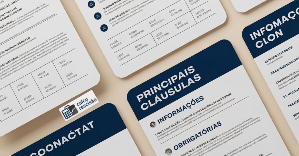 Principais cláusulas e informações que devem constar no documento