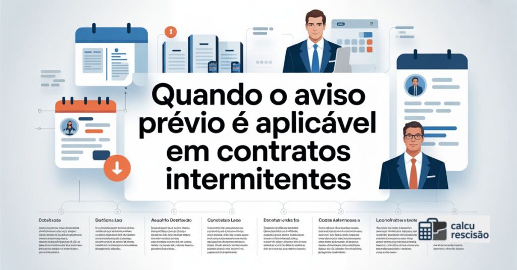Quando o aviso prévio é aplicável em contratos intermitentes