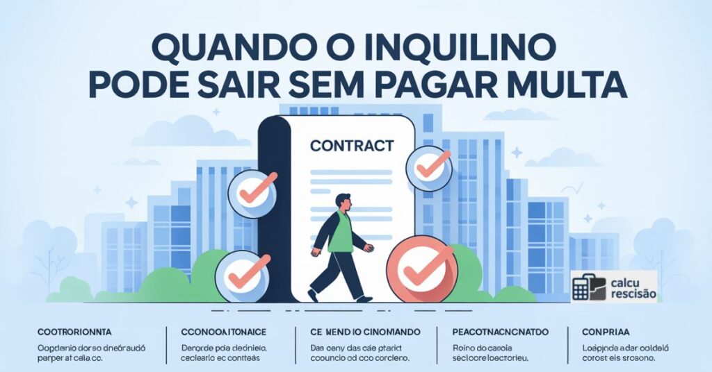 Quando o Inquilino Pode Sair sem Pagar Multa
